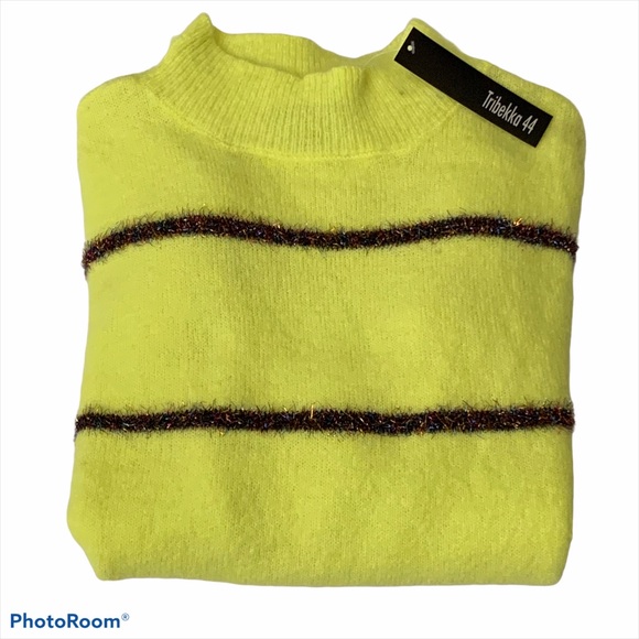 Tribekka 44 Christmas Sweater NeonYellow Tinsel - Picture 13 of 13